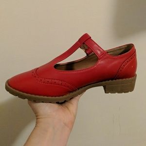 ASOS Shoes - ASOS Chunky Red Mary Janes ASOS Shoes - ASOS Chunky Red Mary Janes